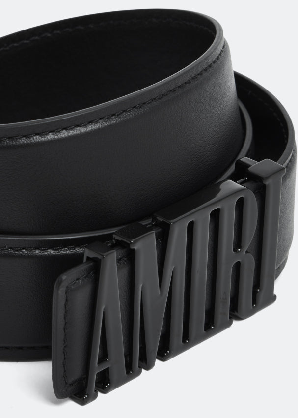Amiri Black Leather Belt